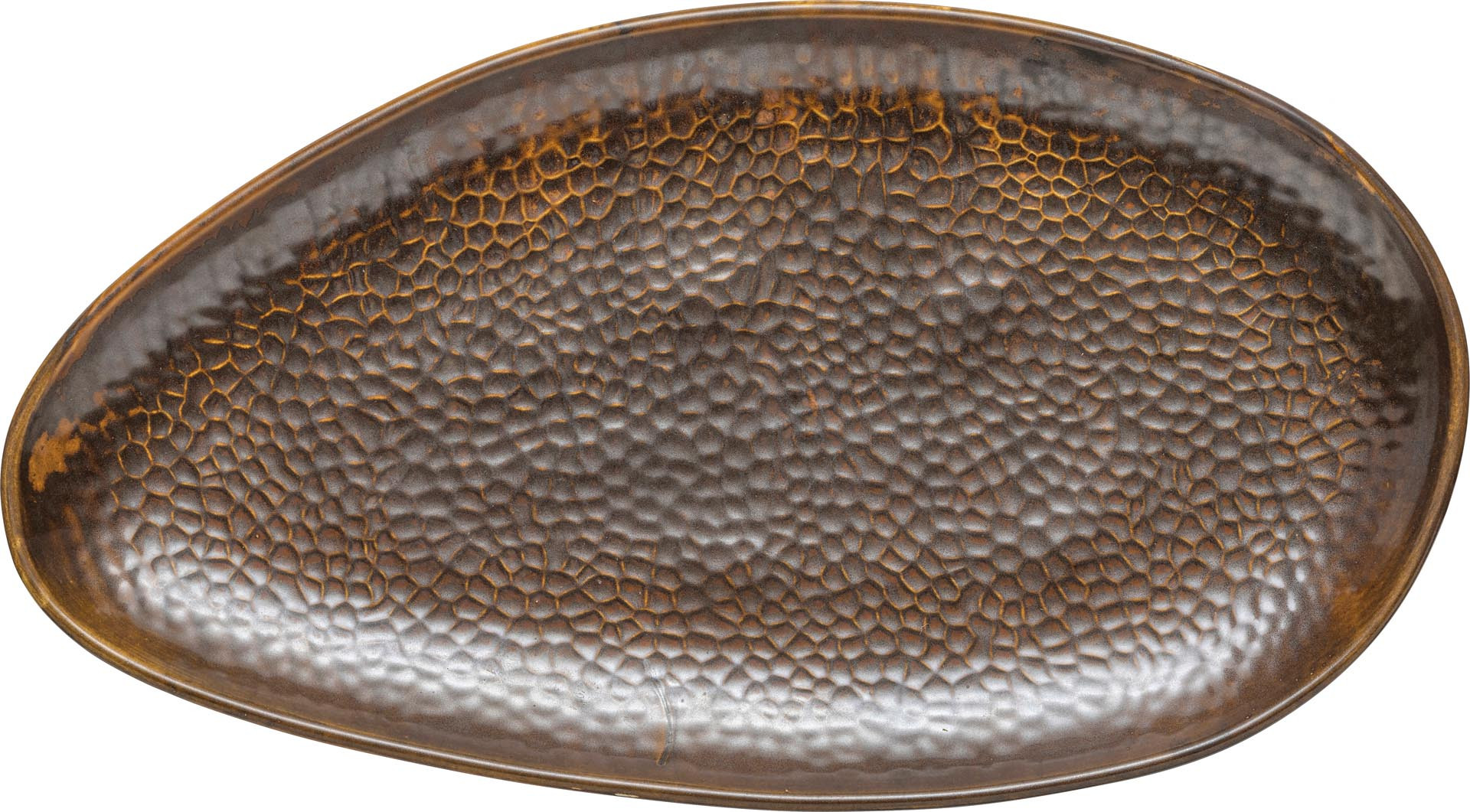 Porzellanserie "Rusty" Platte flach oval 38x21cm